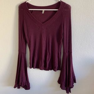 free people so dramatic bell sleeve shirt